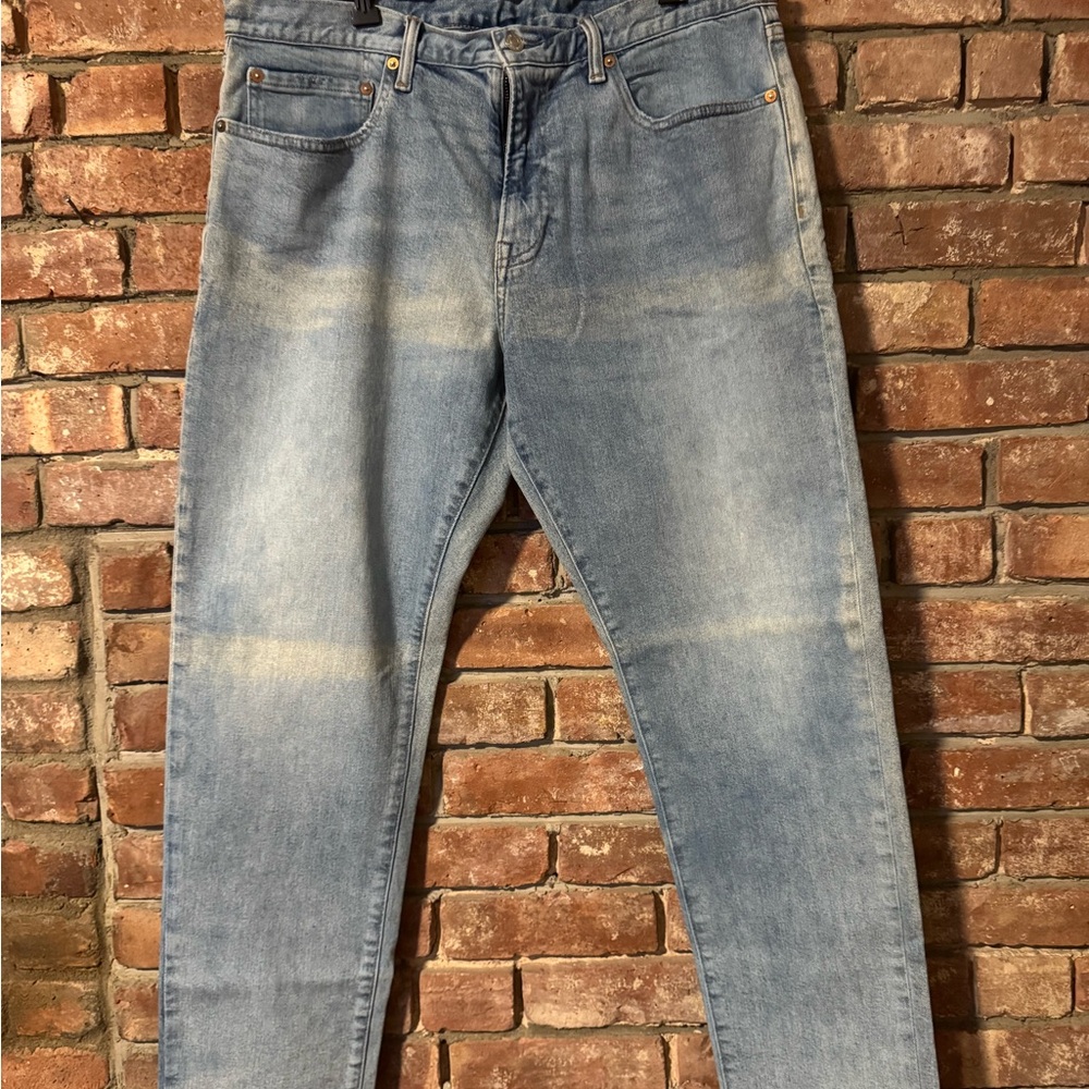 GAP Men's Faded Blue Skinny Jeans